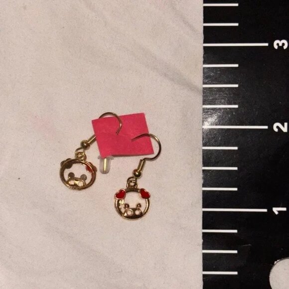 Nordstrom Kitty Gold and Red earring set - Picture 3 of 3